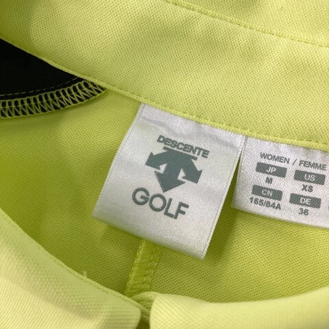 【1円】DESCENTE GOLF デサントゴルフ 半袖ポロシャツ グリーン系 M [240101070007] レディースの画像5