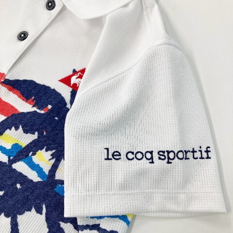 【1円】LE COQ GOLF ルコックゴルフ 半袖ポロシャツ ホワイト系 L [240101070502] レディース_画像3