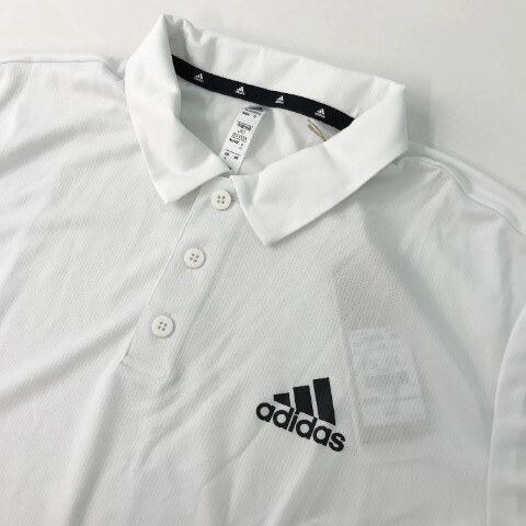 【1円】ADIDAS GOLF アディダスゴルフ 半袖ポロシャツ ホワイト系 O [240101072810] メンズの画像3