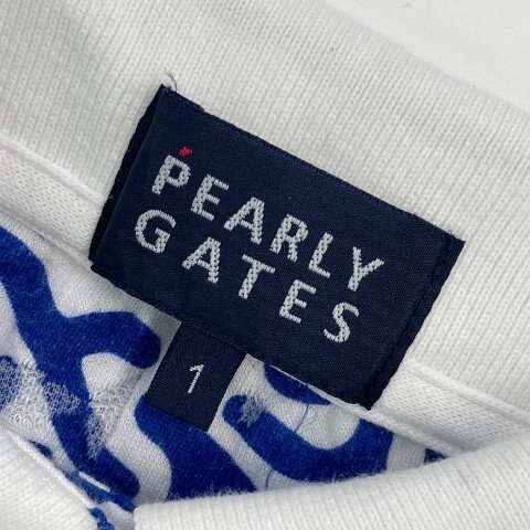 【1円】PEARLY GATES パーリーゲイツ 半袖ポロシャツ 魚 総柄 ブルー系 1 [240101075741] レディースの画像5