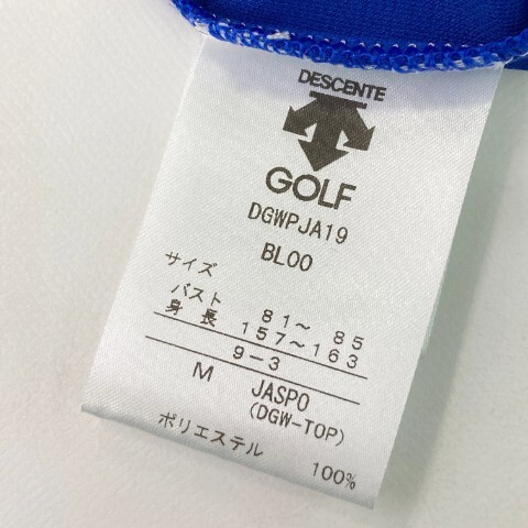 【1円】DESCENTE GOLF デサントゴルフ 半袖ポロシャツ ブルー系 M [240101078277] レディースの画像7