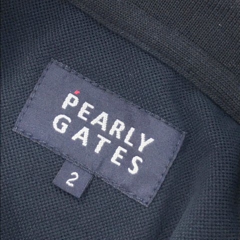 【1円】PEARLY GATES パーリーゲイツ 半袖ポロシャツ ニコちゃん ワッペン ネイビー系 2 [240101079260] レディースの画像5