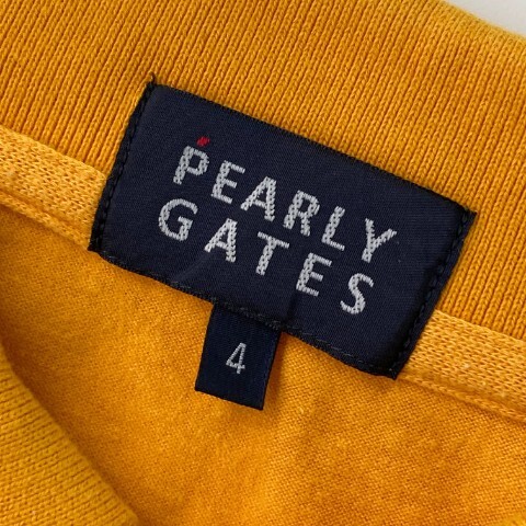 【1円】PEARLY GATES パーリーゲイツ 053-260633 半袖ポロシャツ オレンジ系 4 [240101079672] メンズ_画像6