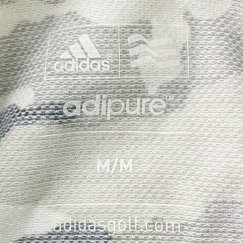 【1円】ADIDAS GOLF アディダスゴルフ N60075 adipure 半袖ポロシャツ カモフラ 迷彩柄 グレー系 M [240101081920] レディースの画像6