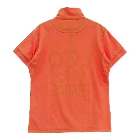 【1円】LE COQ GOLF ルコックゴルフ ハーフジップ 半袖Tシャツ オレンジ系 L [240101082024] レディースの画像2
