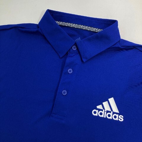 【1円】ADIDAS GOLF アディダスゴルフ 2021年モデル 半袖ポロシャツ ネイビー系 O [240101082401] メンズの画像3