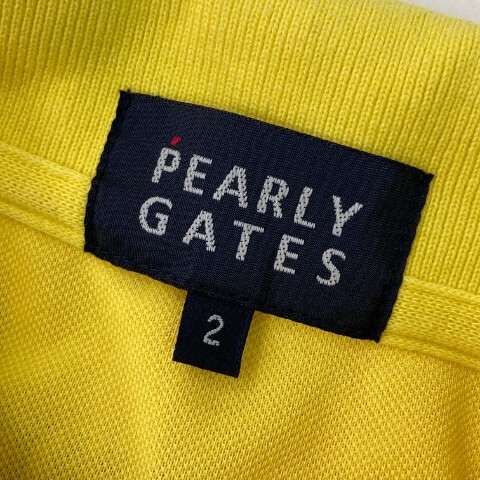 【1円】PEARLY GATES パーリーゲイツ 半袖ポロシャツ イエロー系 2 [240101084480] レディース_画像5