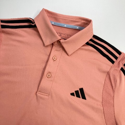 【1円】ADIDAS GOLF アディダスゴルフ 2023年モデル 半袖ポロシャツ ピンク系 L [240101085597] メンズの画像3