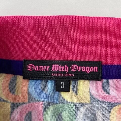 【1円】DANCE WITH DRAGON ダンスウィズドラゴン 半袖ポロシャツ 総柄 ピンク系 3 [240101087868] レディースの画像5