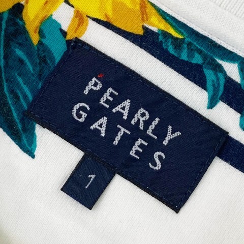 【1円】PEARLY GATES パーリーゲイツ 半袖ポロシャツ ひまわり柄 ホワイト系 1 [240101088597] レディースの画像6