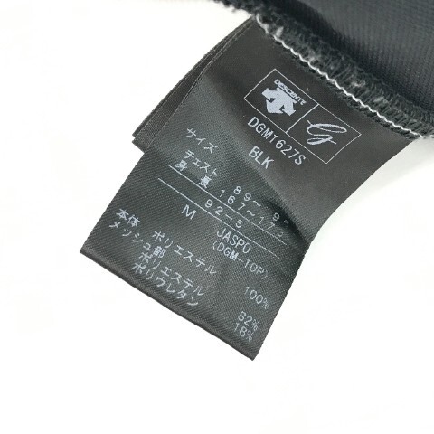 【1円】DESCENTE GOLF デサントゴルフ 半袖ポロシャツ ブラック系 M [240101099028] メンズ_画像6