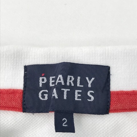 【1円】PEARLY GATES パーリーゲイツ 055-7160102 半袖ポロシャツ ホワイト系 2 [240101100675] レディースの画像4