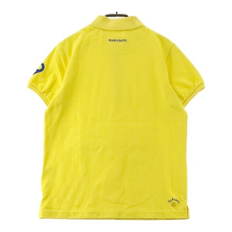 PEARLY GATES パーリーゲイツ 2020年モデル 半袖ポロシャツ ニコチャン刺繍 イエロー系 2 [240001844788] ゴルフウェア レディース_画像2