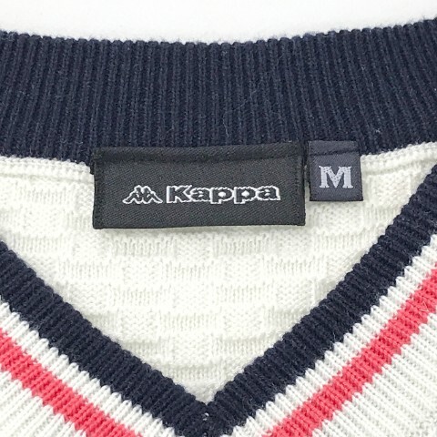 KAPPA GOLF カッパゴルフ Vネックニットセーター ホワイト系 M [240001780172] ゴルフウェア レディース_画像5