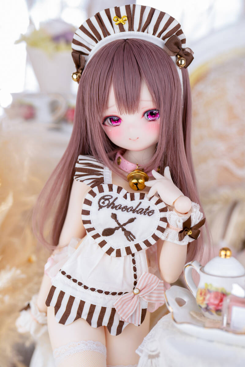 M&W ★DDH-01(セミホワイト肌)カスタムヘッド+レジンアイ2種★※ソフビ難ありの画像4