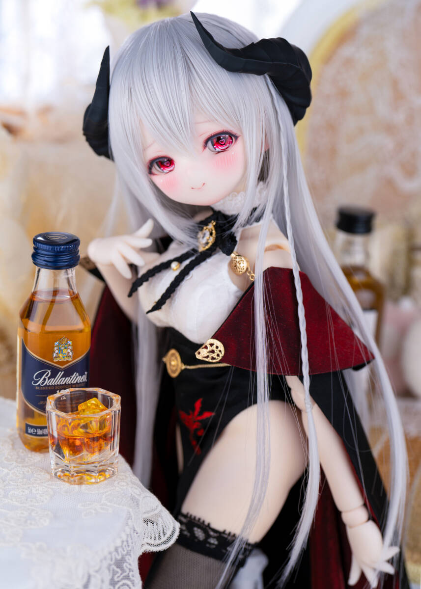 M&W ★DDH-01(セミホワイト肌)カスタムヘッド+レジンアイ2種★※ソフビ難ありの画像8