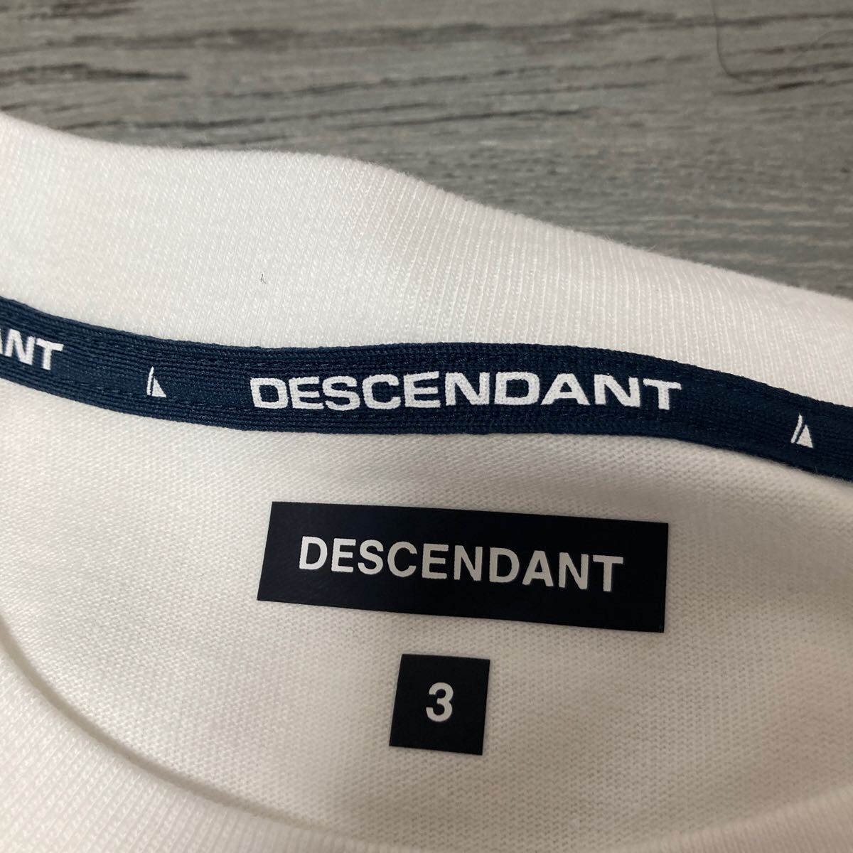 DESCENDANT クジラプリント Tシャツ 3 半袖 白 ホワイト ディセンダント_画像5