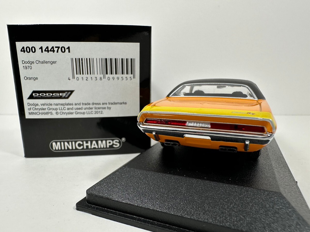 中古品 1/43 ダッジ チャレンジャー 1970 Dodge Challenger オレンジの画像4