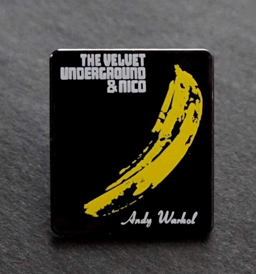 VU banana picture # new goods [ The Velvet] The *veruveto* under ground veruvetsu# pin badge # America lock band Music