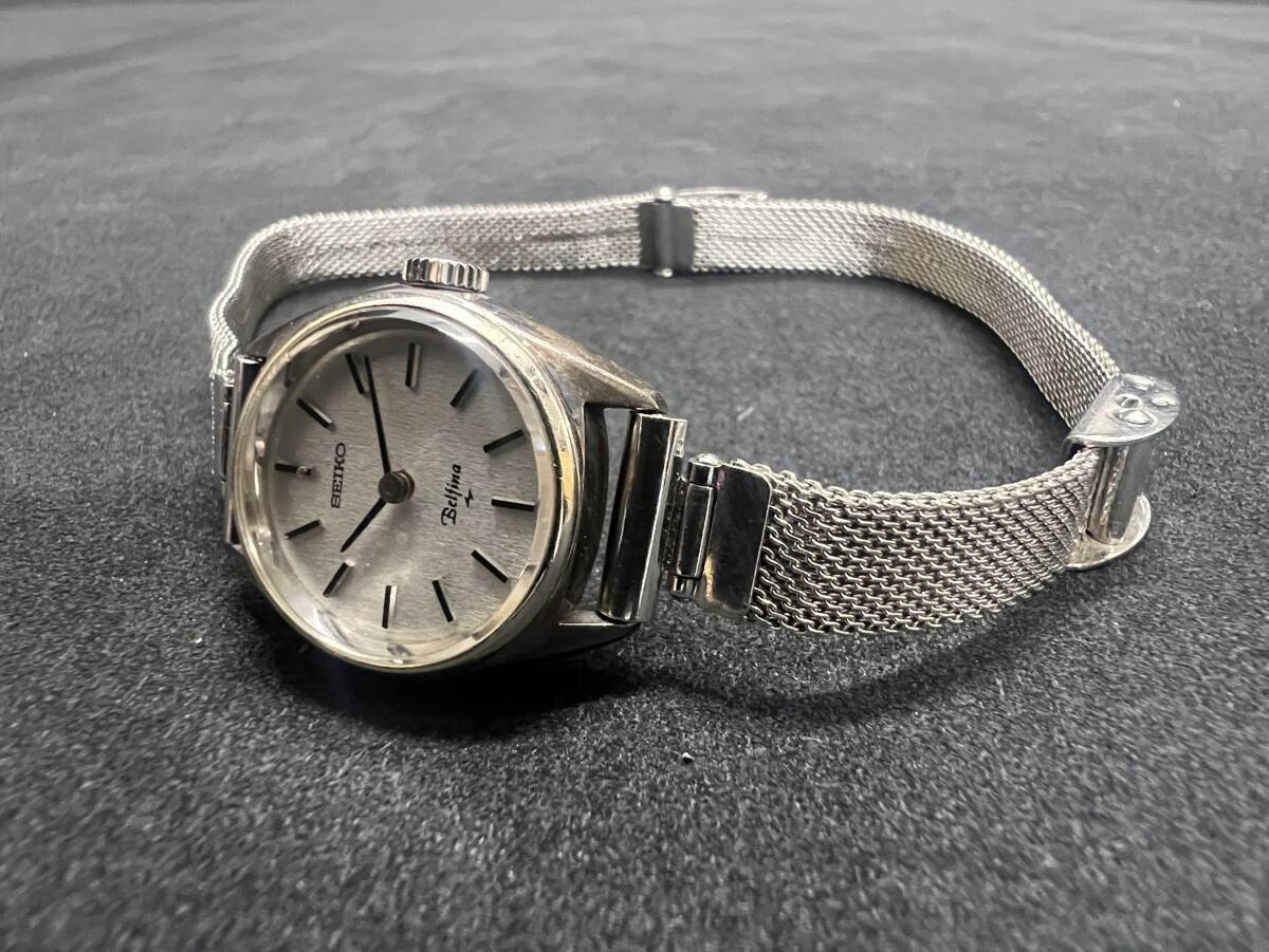 0001-0301 1円出品 時計 腕時計 レディース SEIKO セイコー Belfina ベルフィーナ 18KWG 17-0750 手巻き 稼動品 総重量 約 23.39gの画像5
