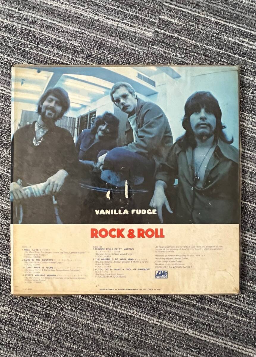 0016-0311 1円出品 レコード LP アトランティック ATLANTIC バニラ ファッジ VANILLA Fudge ロックンロール Rock & Roll FUDGE MT1092 帯付の画像4