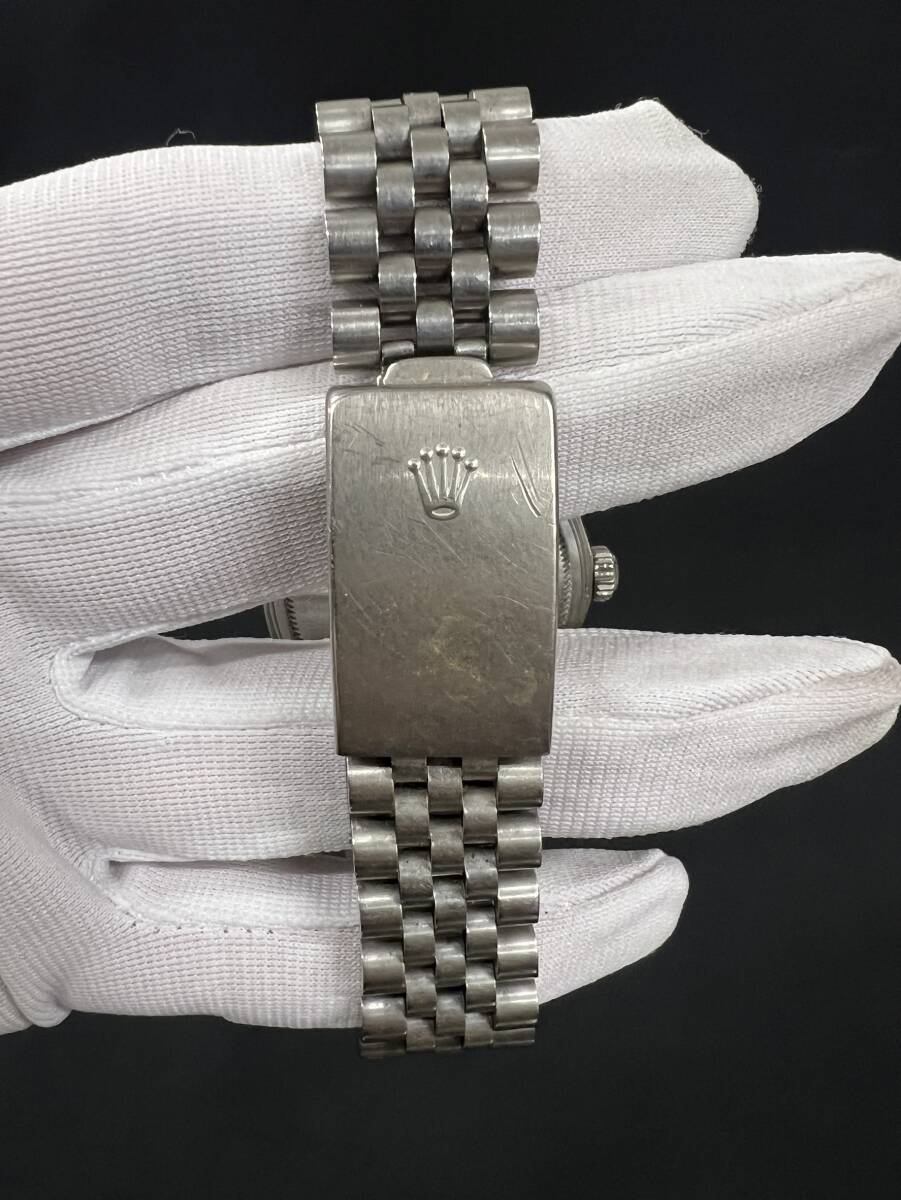 0001-0378 1円出品 ROLEX ロレックス オイスターパーペチュアル デイトジャスト 本体 Ref. 16030 裏蓋 Ref. 16000 自動巻き 傷有り 稼動品の画像6