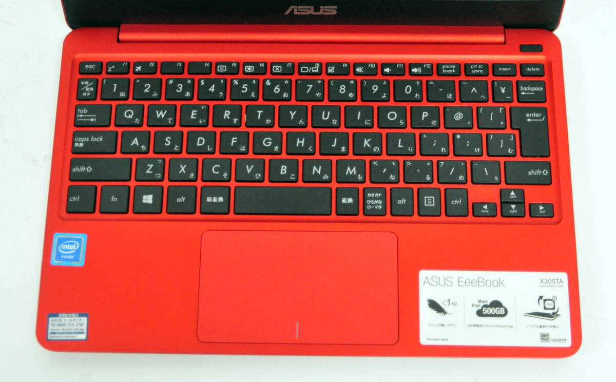 ASUS EeeBook X205TA Atom Z3735F 1.33GHz/ SSD 32GB / RAM 2GB/ Wlan/ カメラ/ Win10【BIOS確認可能 ジャンク品】の画像5