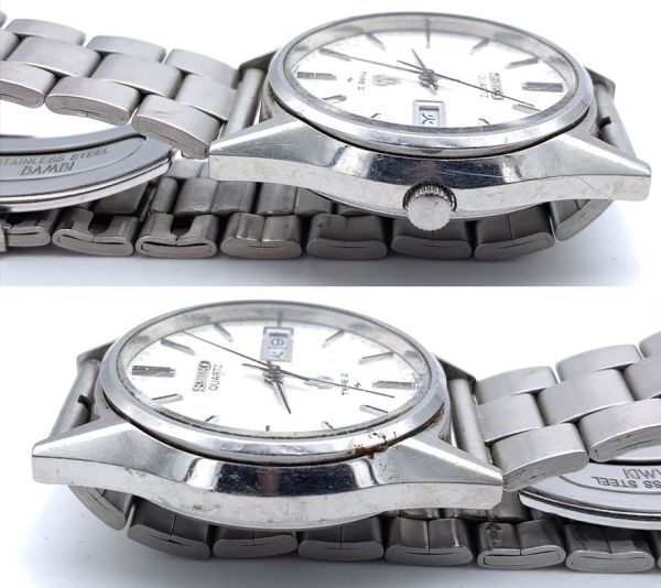 lc1k44W014 SEIKO 腕時計 2点セット Presmatic HI-BEAT 30石 5146-5021 + セイコー QUARTZ TYPE2 デイデイト 4336-8000 稼働/電池切れの画像10