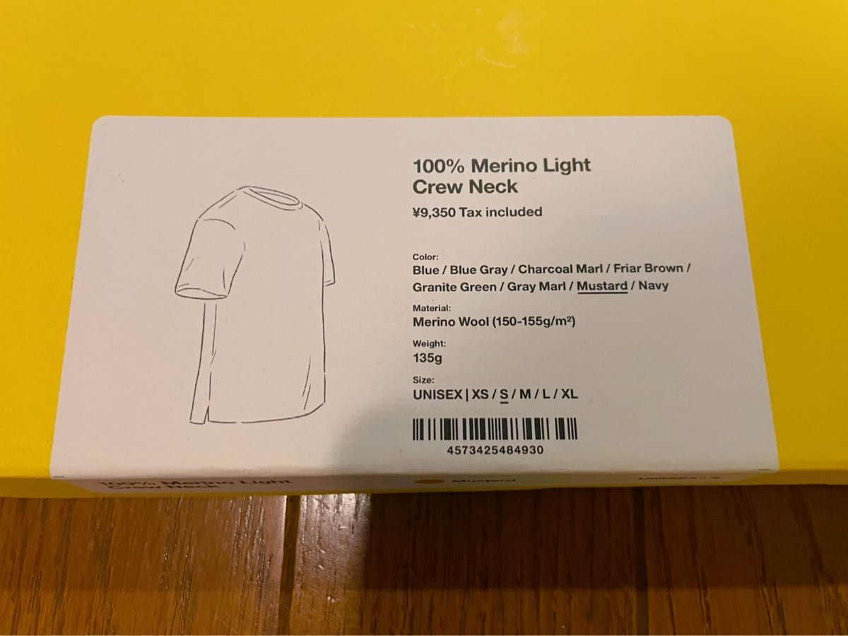 山と道　Merino Light Crew Neck Tシャツ