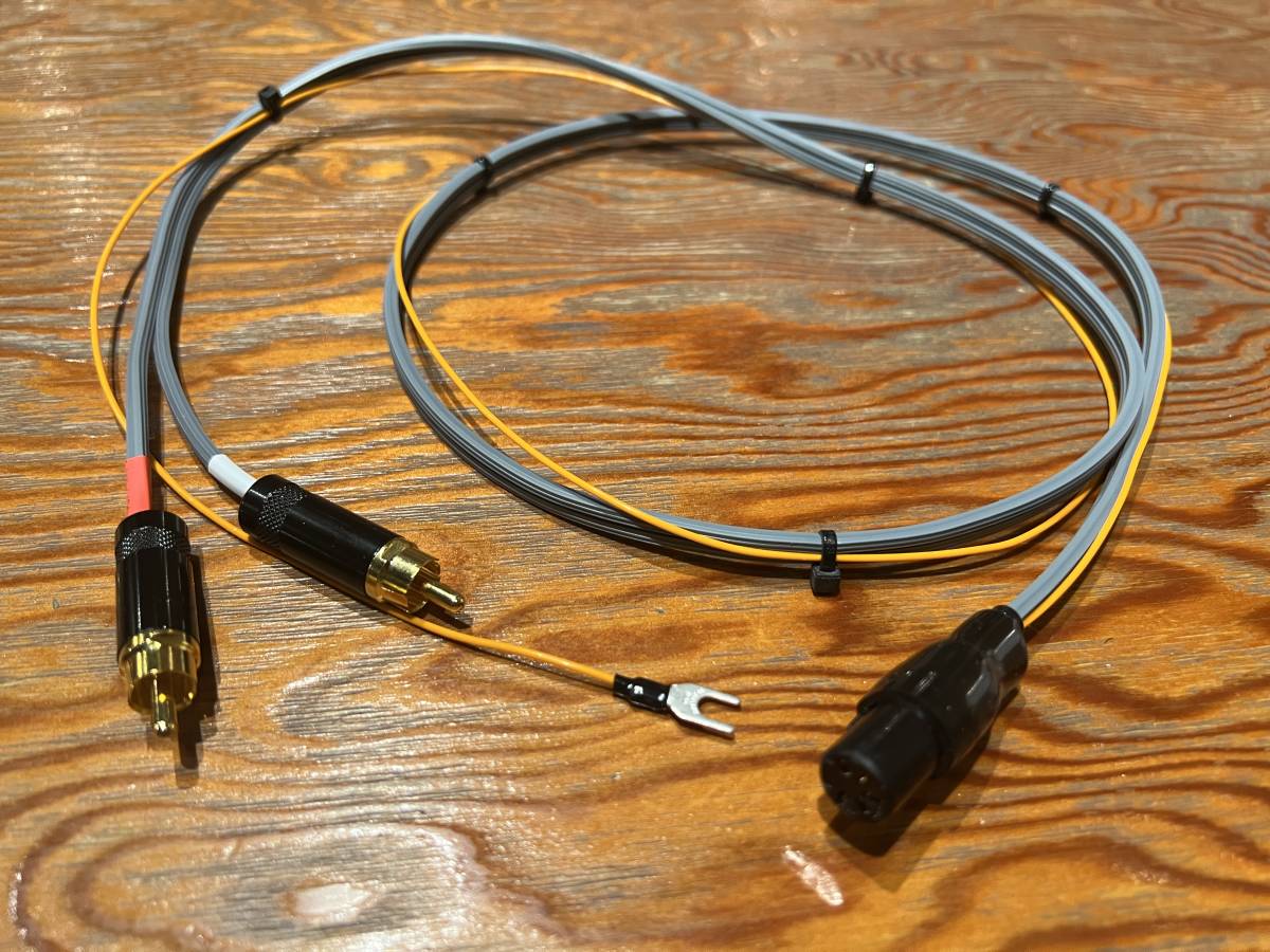 ●●● SME純正!◇ TELEFUNKEN(テレフンケン) 5Pin フォノケーブルの【終着駅】1.0mペア 黄金期 世界遺産鉱山 最も音楽的フォノケーブル!