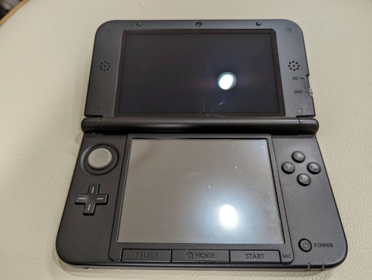 動作品　Nintendo　任天堂　ニンテンドー　3DSLL　本体　ブラック　SPR-001　-N4-_画像3