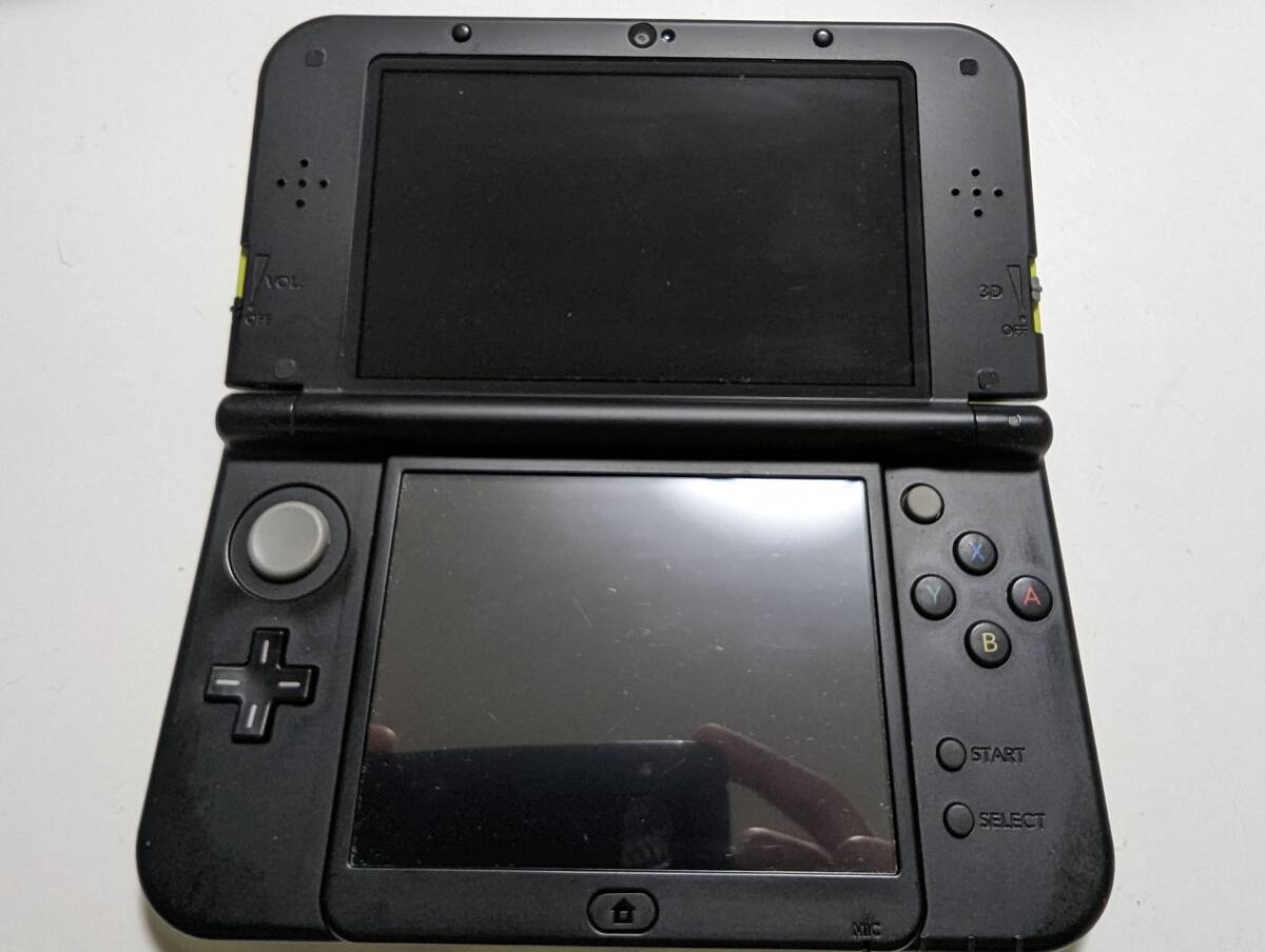 動作品 Nintendo 任天堂 ニンテンドー NEW 3DSLL 本体 ライム RED-001 -N18-の画像3
