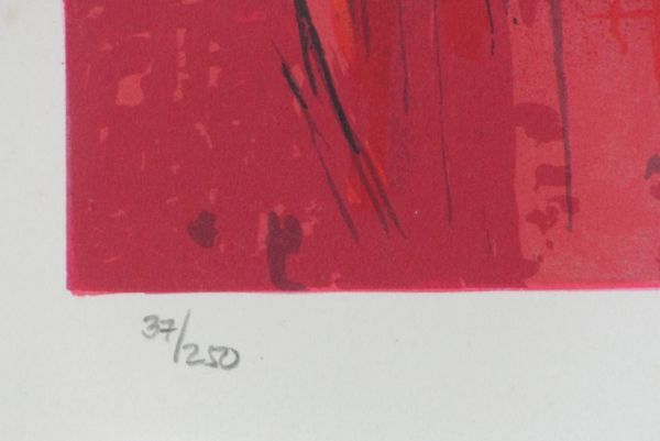「穂高 真作」マルク・シャガール「カルメン」限定リトグラフ 約30号 刷り込みサインの画像7