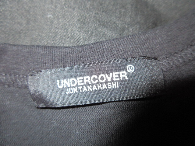 アンダーカバー UNDERCOVER 22SS デニム 切替 ドッキング オーバーサイズ Tシャツ 黒 の画像4