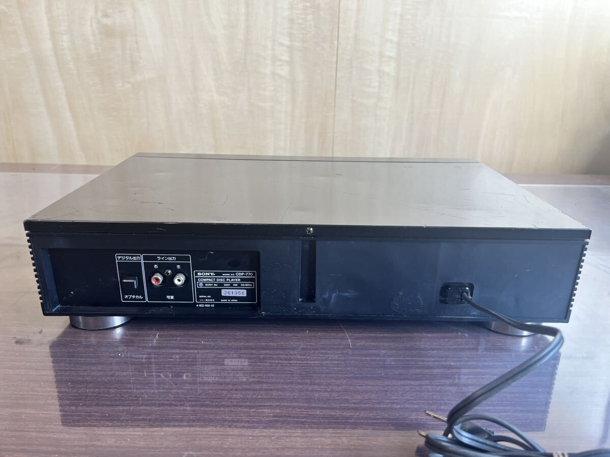 SONY CDP-770 コンパクトディスクプレーヤー　通電確認済み_画像5