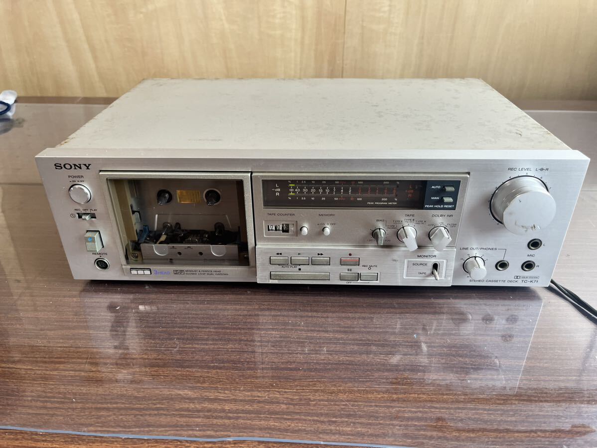 SONY TC-K71 テープコーダー　通電確認済み