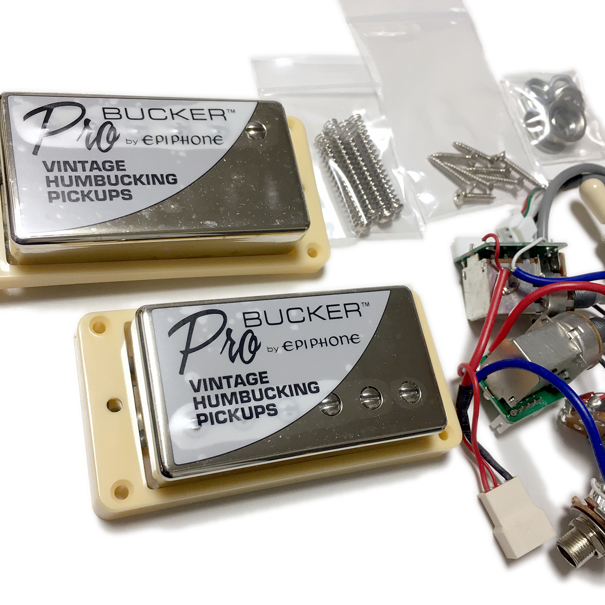 Epiphone ProBucker 2*3 & wiring ending harness set cream 