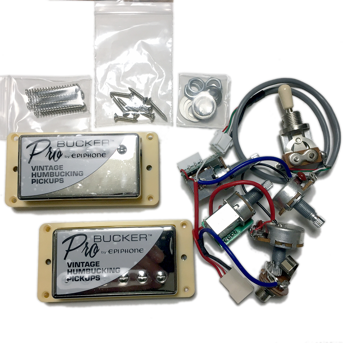 Epiphone ProBucker 2*3 & wiring ending harness set cream 