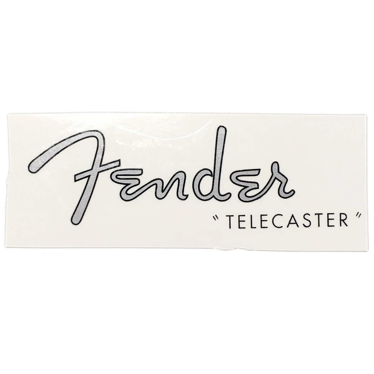 Fender Telecaster スパロゴ 修理用水貼りデカール「シルバー」の画像1