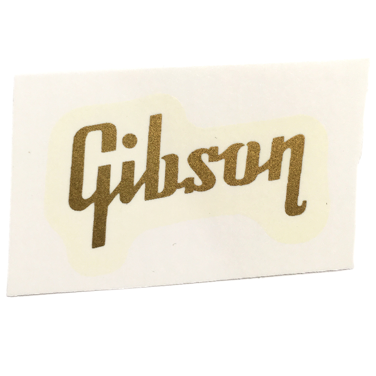 ゴールドの「Gibson」ロゴ 水張りデカールの画像2