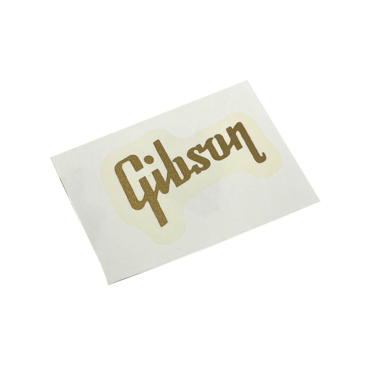 ゴールドの「Gibson」ロゴ 水張りデカールの画像1