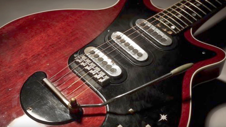 Burns Tri-Sonic　刻印付き　３個セット　ブライアン・メイ　Red Special_メイ本人のギター、参考画像です