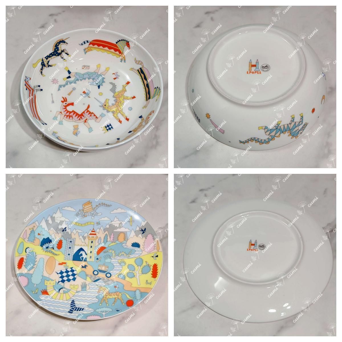 新品【キッズセット】エルメス エポペ EPOPEE 食器 マグカップ 新品【キッズセット】エルメス エポペ EPOPEE 食器 マグカップ