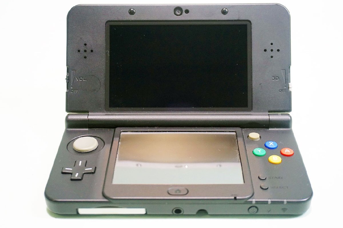 【質Banana】中古・簡易動作確認済み品!! Nintendo/任天堂 New3DS ポータブルゲーム機 ブラック 現状渡し♪.。.:*・゜①の画像3