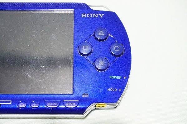 【質Banana】ジャンク扱い!!! SONY/ソニー ポータブルゲーム機 PSP1000 ブルー 2GBメモリーカード付 ♪.。.:*・゜②の画像3