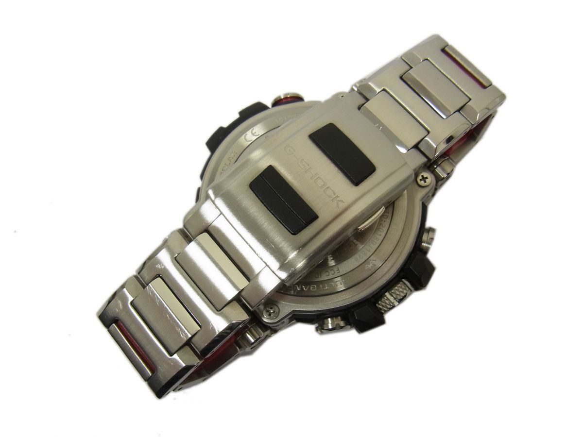 美品 定価121,000円◇CASIO G-SHOCK MTG-B1000D-1AJF 電波ソーラー Bluetooth搭載 メタルバンド メンズ 腕時計 取説 余りコマ4 箱付_画像5