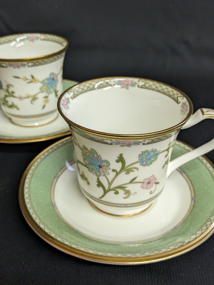 未使用保管品 Noritake ノリタケ YOSHINO ヨシノ カップ＆ソーサー ペア ボーンチャイナ ソーサー径約15cm_画像3