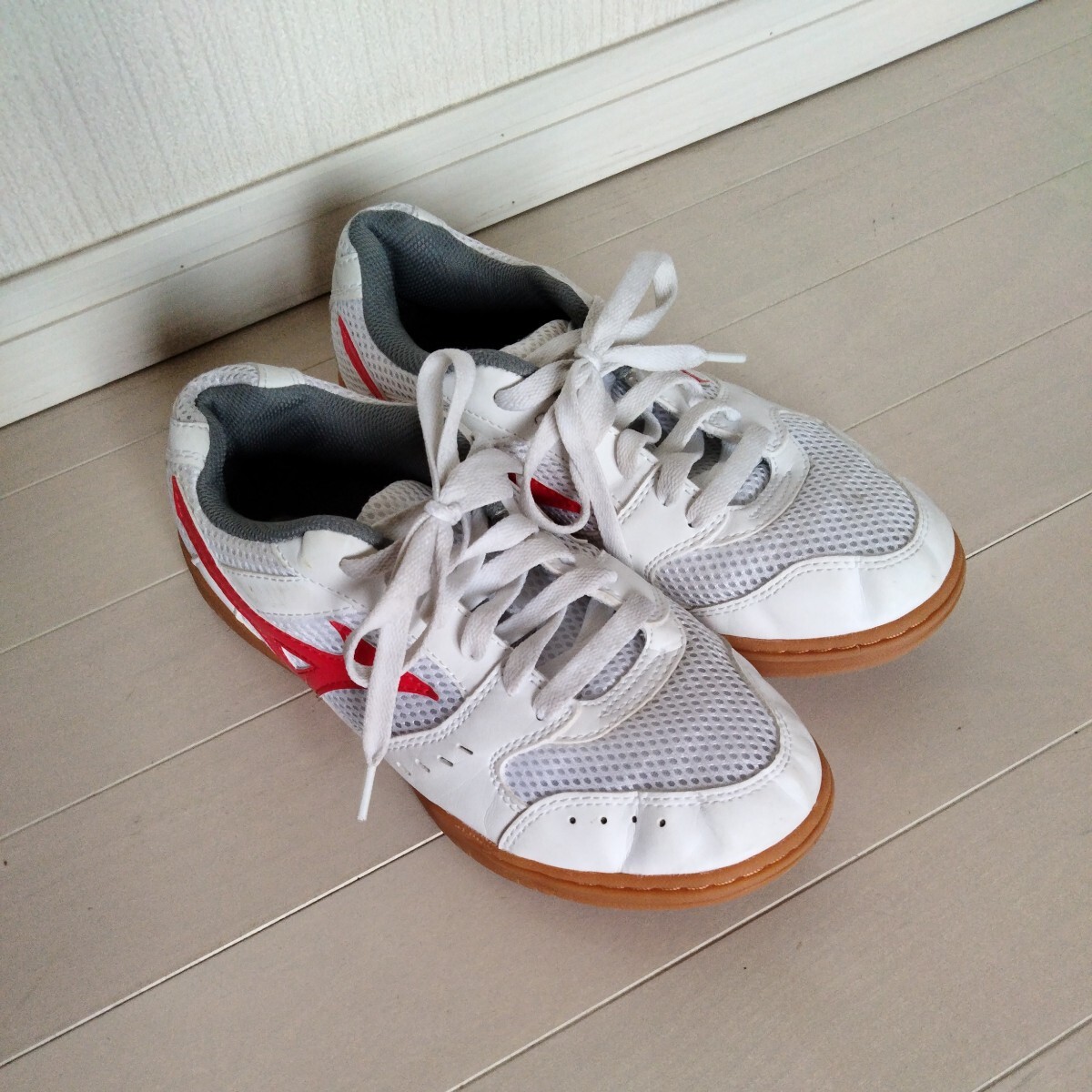  быстрое решение 2980 иен * средняя школа указание * женщина . физическая подготовка павильон обувь 24 см Mizuno MIZUNO б/у сменная обувь школьные туфли сверху обувь спортивные туфли купон использование .