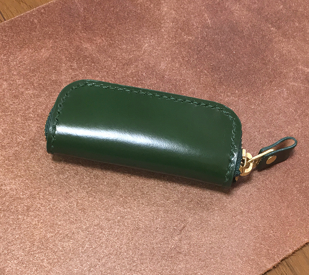  cordovan green small size fastener multi case ke- slip case hand ..