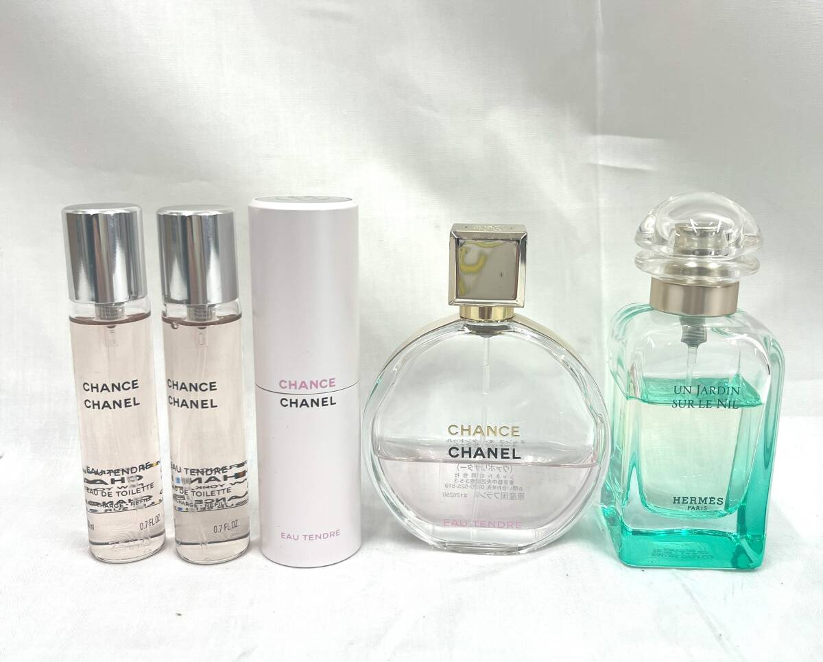 ブランド 香水 まとめ HERMES CHANEL プールファム エルメス シャネル チャンス ナイルの庭 未使用ありの画像1